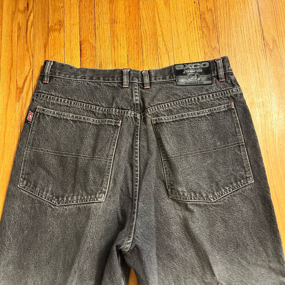 Vintage EXCO Baggy Fit Jean Mens 38 X32 Skater Straight Wide Leg Y2K Rave Grunge - Picture 4 of 10